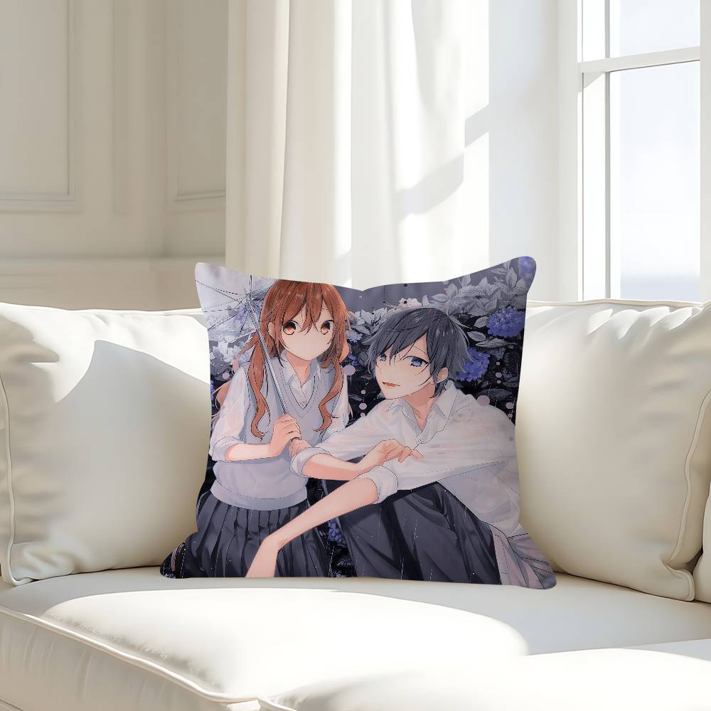 Anime H-Horimiya Pillow Case Removable Washable Cushion Cover – All-Season Soft Linen