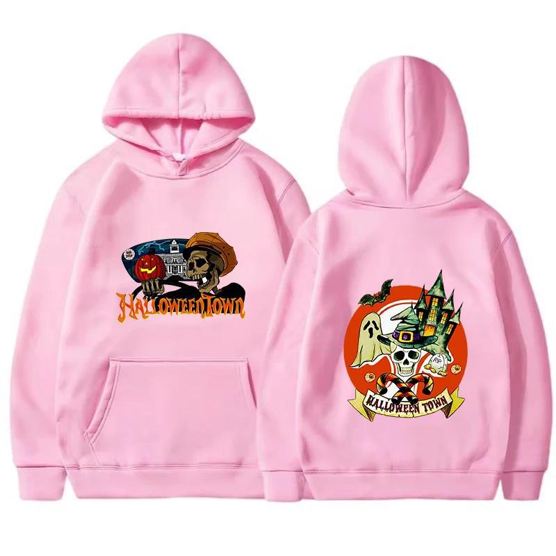 Horror Printed Hoodies Men Fashion Long Sleeve Halloween Aut Sweatshirt Men Womnen Fashion Design Pullover Fleece Hoodies
