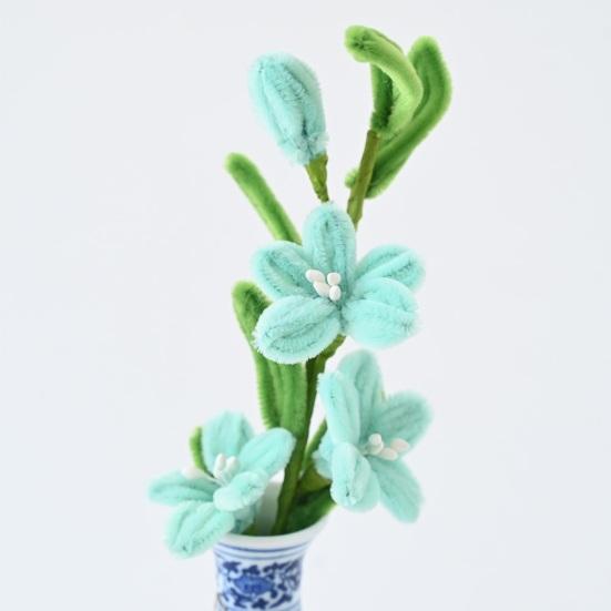 Piprensare Simulerad Blomma Handgjord Mjuk Twist Stick Dekoration Långvarig Vissnar Aldrig Falsk Blomma Heminredning Fotorekvisita