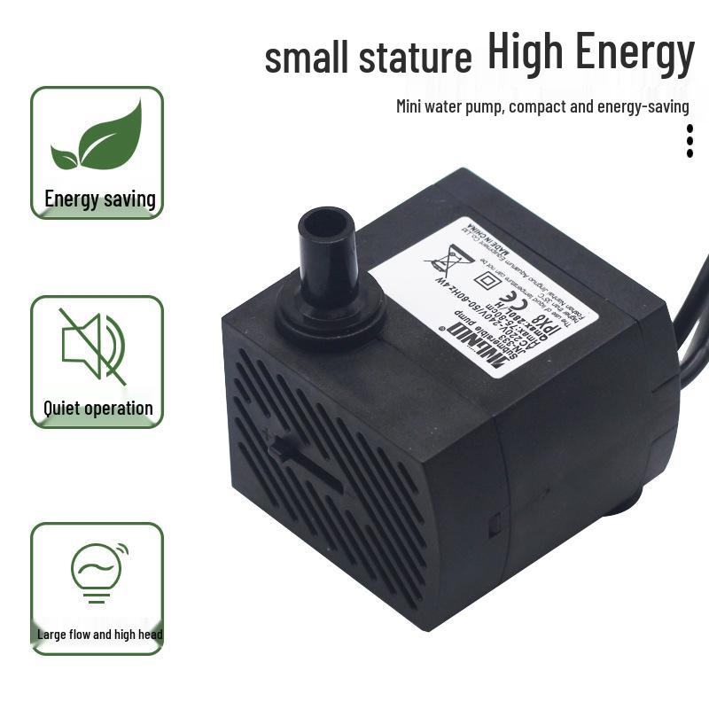 Submersible Water Pump for Fish Tanks, Fountains, Feng Shui Wheels, and Ponds with Light (5W, 6W, 8W)