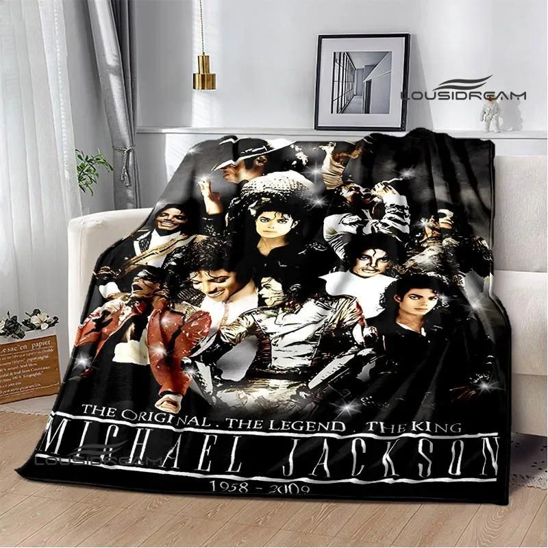 Michael Jackson Retro Druck Decken Picknickdecke Flanelldecke Weiche Gemütliche Decke Reise Decken Bettbezüge Geburtstagsgeschenk