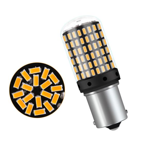 2 stk Canbus 1156/7440 3014 144SMD LED-blinklys for bil Bremselampe