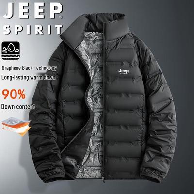 JEEP SPIRIT Men's Lightweight Stand-Collar Down Jacket