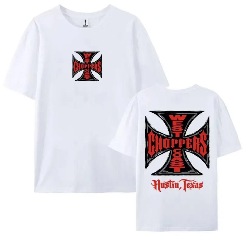 Iron Cross Print T Shirt Men's Hip Hop Harajuku Streetwear T-shirt Male Fashion Retro Oversized Tshirts Tops