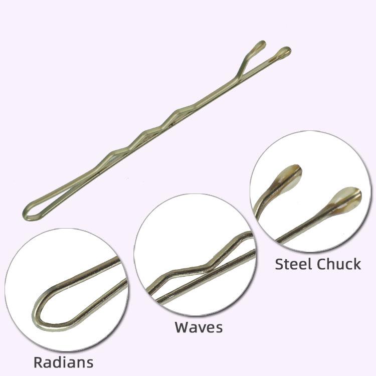 Black Steel Clip Box Contains A Straight Clip for The Bride's Updo Hairstyle Bangs Clip Wavy Hair Clip and Hair Accessory
