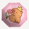 Capybara Themed Travel Umbrella-8 Ribs Automatic Opening and Closing, Portable Folding Design, Compact and Stylish Umbrella Suitable for Out
