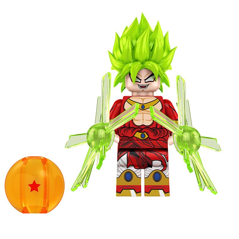 1/8ks Kreslená Anime Mini Akční Figurka Panenka Stavební Kostky Anime Postavy Goku Super Saiya Birusu Model Dětské Hračky Dárky
