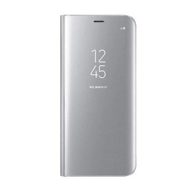 Etui Folio - Samsung - Note 10 Lite - Spiegeleffekt - Farbe Silber - Hartschale