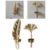 Leaf Shape Wall Candle Holder Farmhouse Metal Sconces Decorative Candle Sconces for Office Farmhouse Home Dining Room Decor