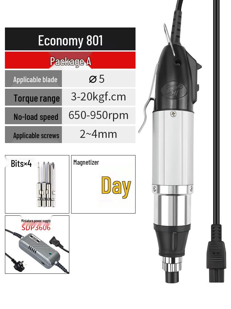 220V Electric Screwdriver for Home & Device Repair - Straight Handle for Phones & Laptops