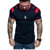 Summer Men's Crew Neck Floral Arm Zipper T-Shirt