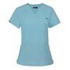 Elastic V-Neck Short Sleeve Nurse Uniform Set for Women - Surgical Scrub Suit in Stock