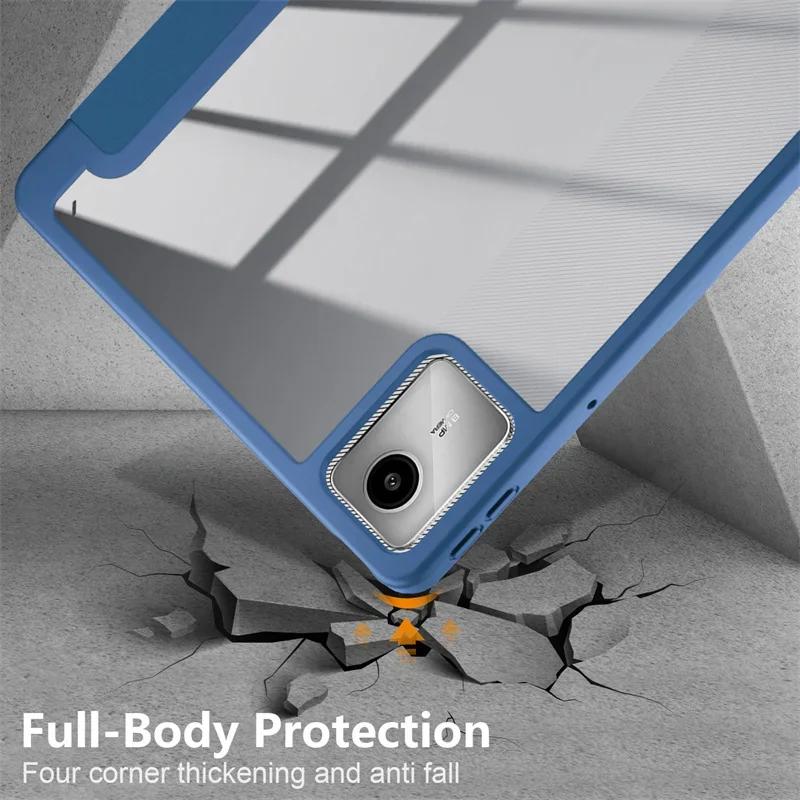 For Tab M11 TB331FC TB330FU Case with Pen Holder Folding Stand Acrylic Back Cover for XiaoxinPad Xiaoxin Pad Case