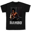 Rambo Printed Tshirt Unisexs Summer Classic Action Movie Pattern Short Sleeved Casual Street Wear Loose Fit Movie Fan Tshirt