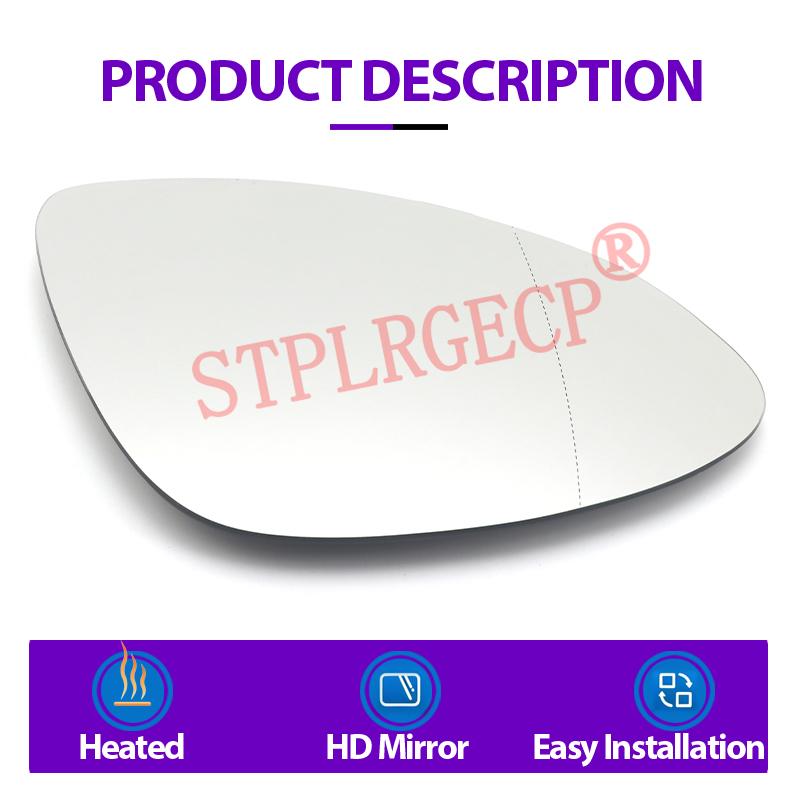 Car Left Right Hand Side Door Wing Reaview Mirror Glass Heated Replacement for Porsche Cayenne 958 92A Pre-facelift 2010-2014