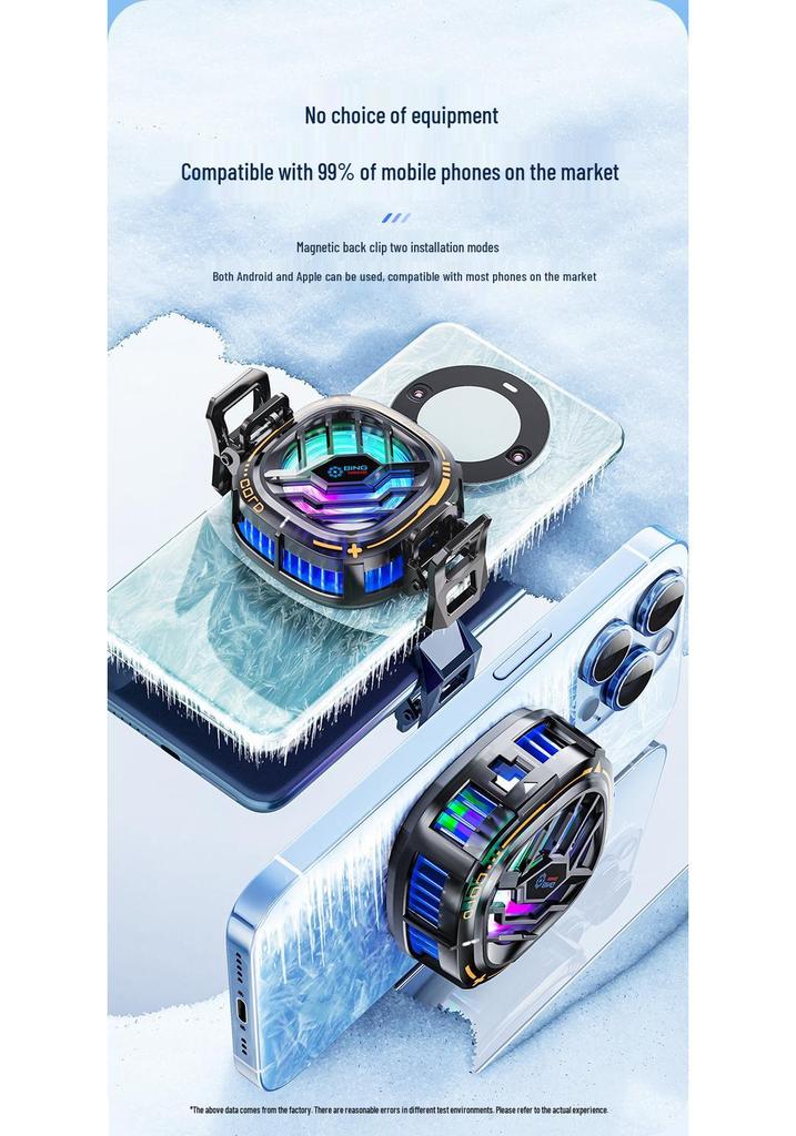 Wireless Semiconductor Phone Cooler J20 H15 X76 for Gaming and Live Streaming