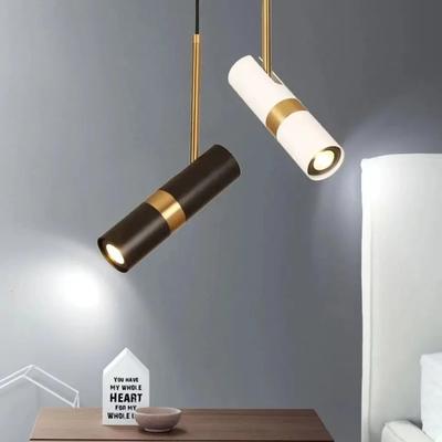 Nordic Minimalist Led Chandelier Adjustable Angle Spotlight Bedroom Reading Living Room Chandeliers Decor Hanging Bedside Lights