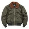 Winter Flight Jacket Men's Imitation Lamb Wool Padded Jacket Lapel Overalls Fleece Thickened Loose Thermal Padded Jacket