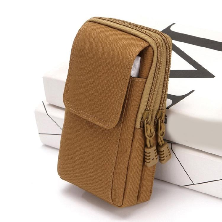 Men's Vertical Waist Pack For Phone Wallet Key Oxford Fabric Belt Bag Outdoor Adventures Gym Hiking Waist Pouch