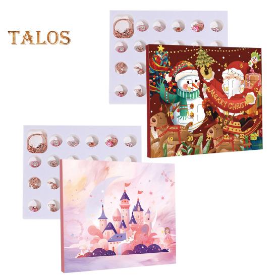 Weihnachts-Adventskalender 2024, DIY-Armband-Bastelset, 24 Tage Weihnachts-Countdown, Schmuckzubehör mit 22 Perlen, 2 Armbändern für Kinder, Teenager, Frauen