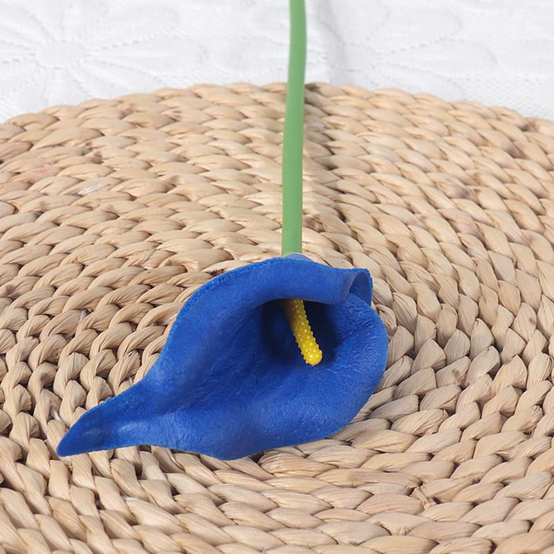 Pu Calla Lily Artificial Flower For Wedding Decor Home Staging Photography Prop