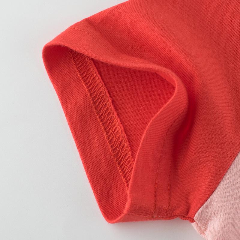 Летняя детская новая хлопковая футболка с короткими рукавами для девочек с рисунком 140cm — фото 6