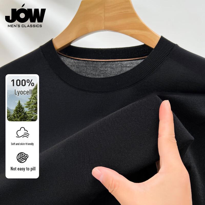 JOW Men's 100% Lyocell Round Neck T-Shirt