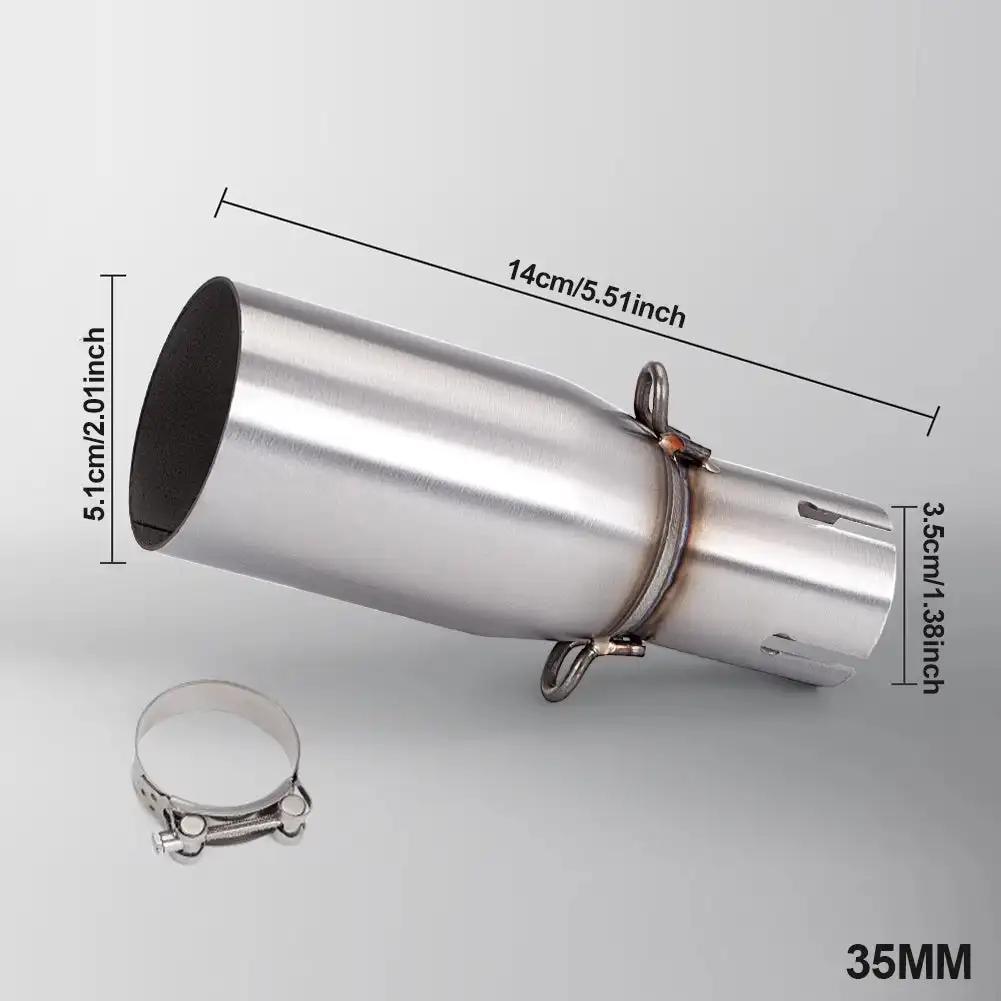 Motorcycle Modification Exhaust Pipe Exhaust Middle Section 28-45mm Adapter 51mm Exhaust Section non-destructive Install