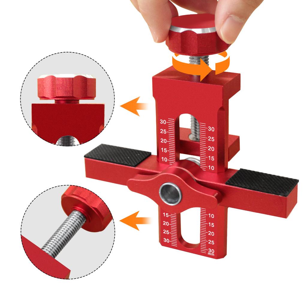 Woodworking Cabinet Door Installation Tool W/ Adjustable Positioner Cabinet Door Positioning Tool Quick Installing Cabinet Doors