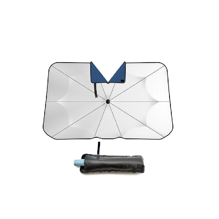 New Car Windshield Sunshade Umbrella Celadon Handle Opening Design  Front Windshield Parasol V-shaped for EV Sun