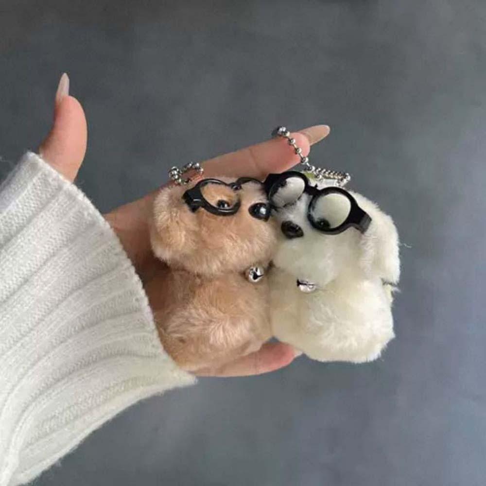 2pcs/set Sheep Plush Animal Key Buckle Magnetic Cartoon Couple Pendants Cat Dog Bag Charm Party