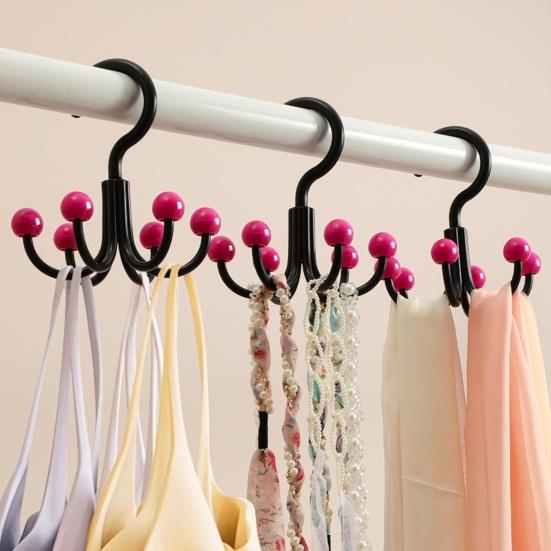 Hook with Six-claw Design Space Saving Hangers No-Punch Durable Load-bearing Hook for Kitchen Bathroom Bedroom