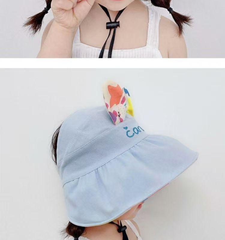 Kids' Summer Wide Brim UV Protection Reversible Sun Hat