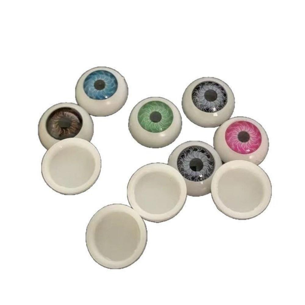 50pcs Handmade Doll Round Eyes Plastic Puppet Making Dinosaur Eyes