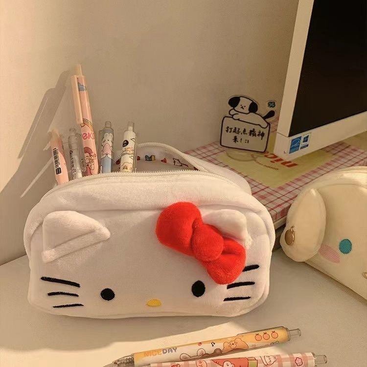 Plush Hello Kitty Pochacco Pen Case With Large Capacity For Students And Office Use