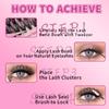 640 Clusters Of Single-Cluster False Eyelashes 10-16Mmdiy Natural Dense D-Curve Self-Grafting