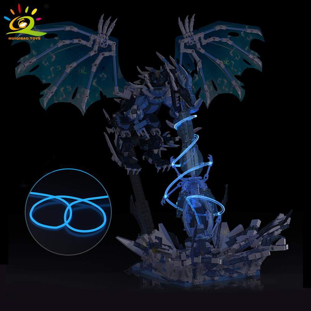 Non-Toxic Moc Ice Frie Dragon Model Building Block Bricks Assembly Construction Toy For Children Kid Diy Game Home Desk Decor