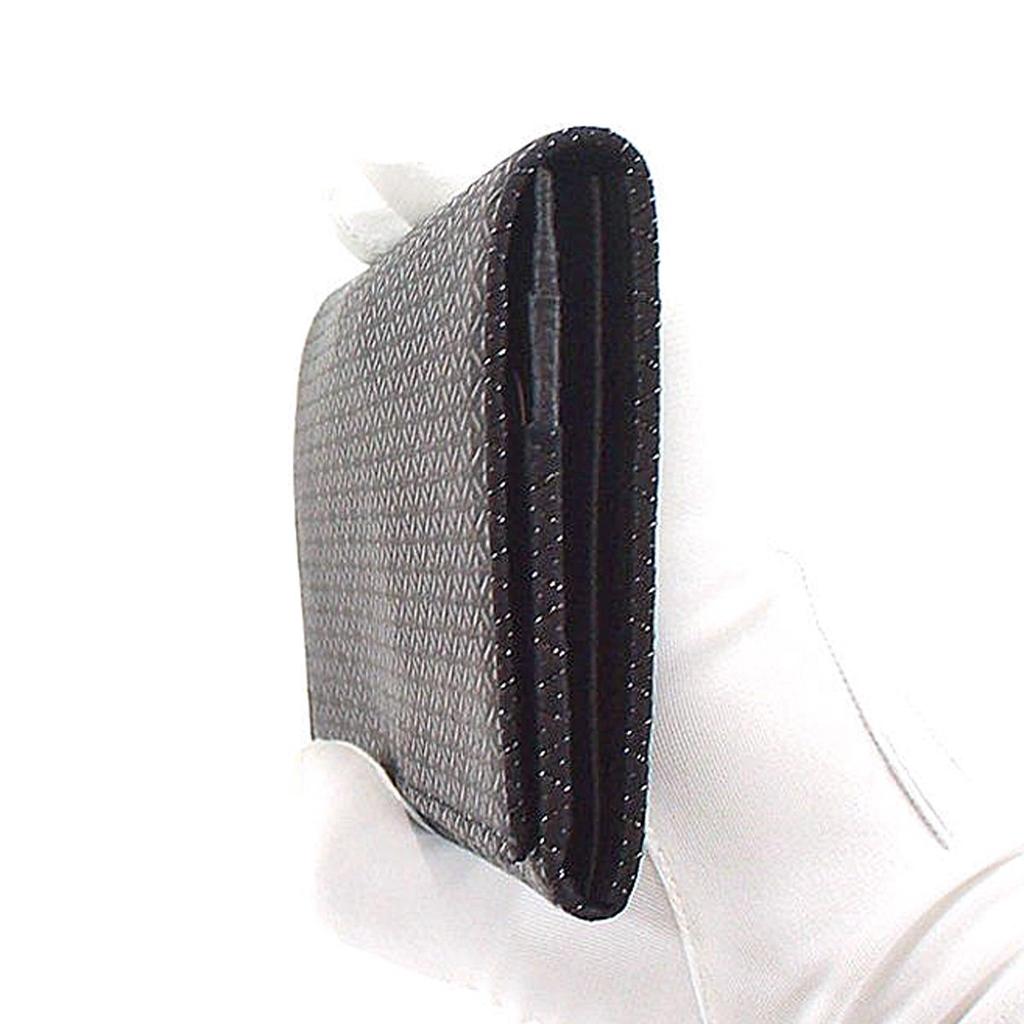 [Inden-ya] Inden Long Wallet, Size M, with Coin Purse, Deerskin, Black with Black Lacquer, Gourd Pattern, 2109-01-007