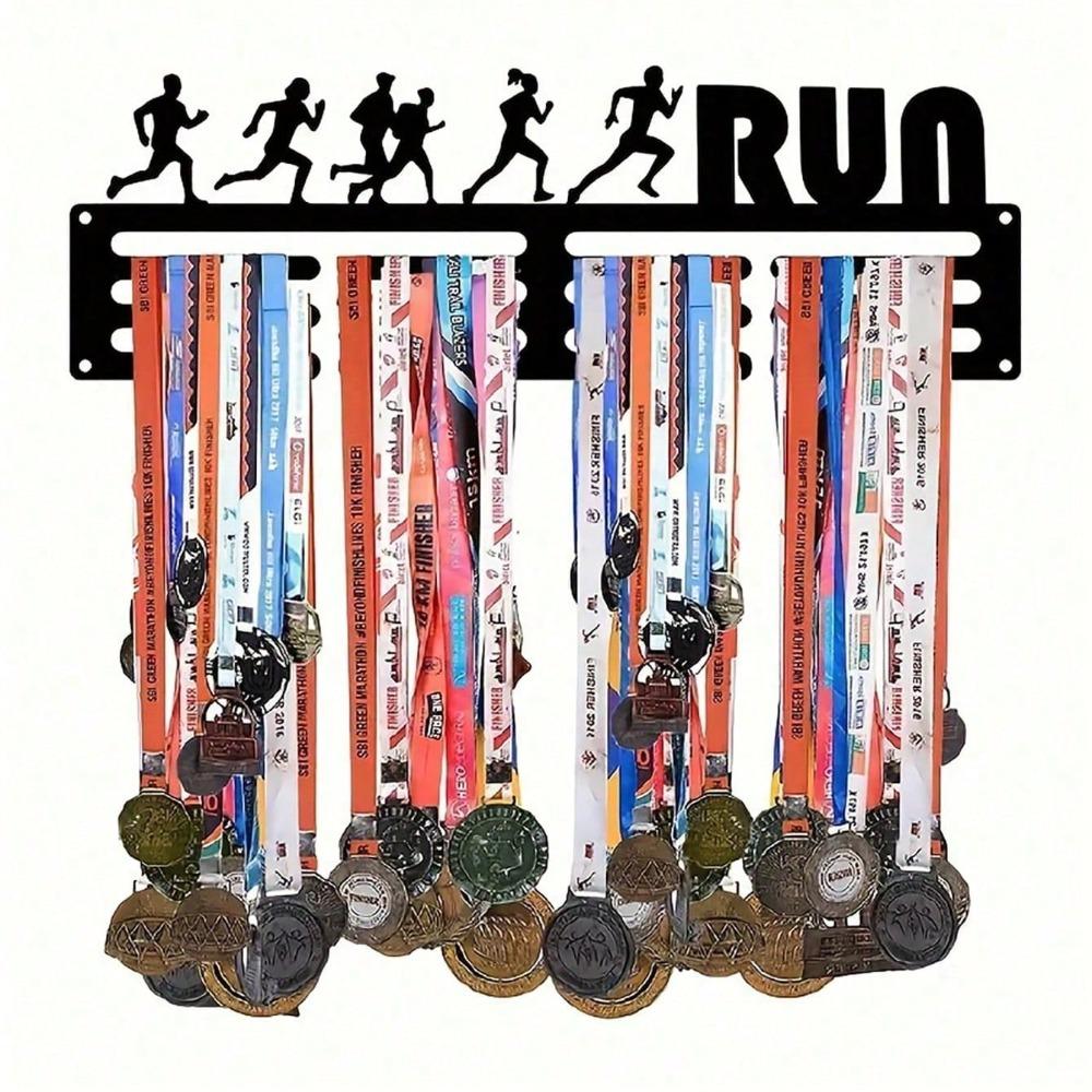 Custom Wall Mounted Sports Medal Display Holder Holds 60 Medals Iron Home Decor Birthday Gift