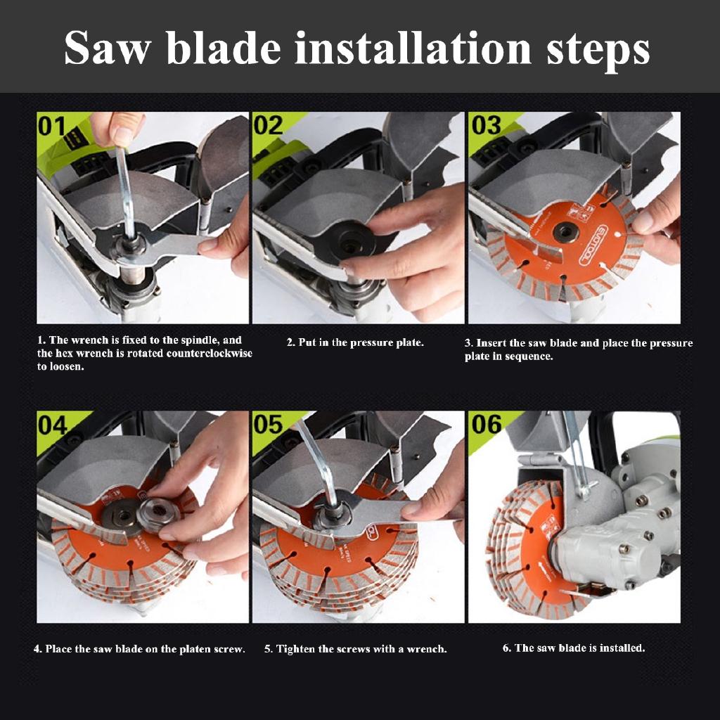 4000W Electric Slotting Brick Wall Chaser Cutting Grooving Machine 220V 4KW Steel Concrete Cutter Slotting Set Power Tools