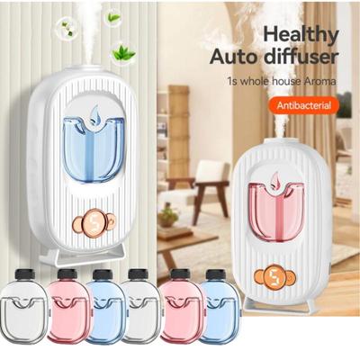 Automatic Air Freshener Ultrasonic Aromatherapy Diffuser Aroma Oil Dispenser Fragrance Essential Oil Humidifier for Home Bedroom Toilet Rechargeable