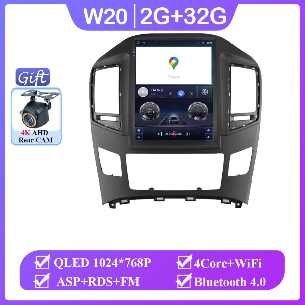 

9,7-дюймовый Android 14 для Hyundai H1 Grand Starex 2007-2015 Автомобильное радио Carplay Auto 4G WIFI Мультимедиа 2 Din RDS Навигация GPS BT