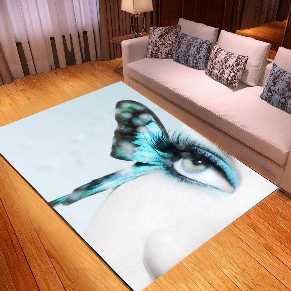 Suitable for Living Room Eye Pattern Printing Indoor Rug Home Floor Mat Sofa Rug Soft Magic Eye Rug