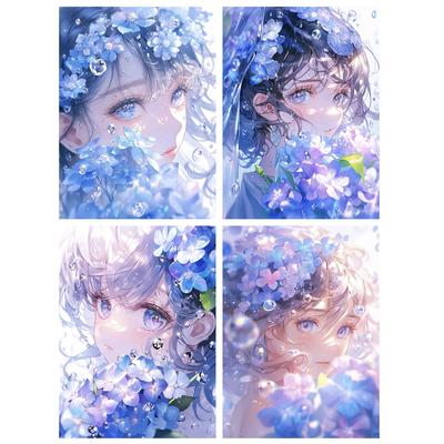 DIY5D Pictură cu Diamante pentru Copii Portret Desen Animat Fată Broderie Diamant Complet Decorațiune Casă Set Broderie Cruce Decorațiune