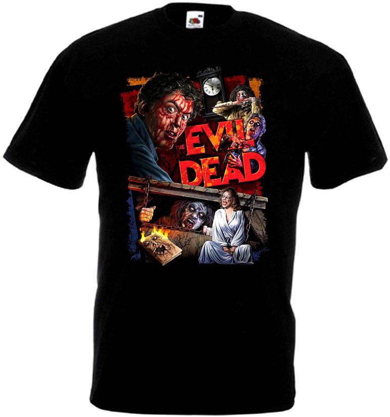 Evil Dead V.11 T Shirt Black Movie Poster Horror All Sizes S-3XL Top Quality Cotton Casual Men T Shirts Men Tees Streetwear
