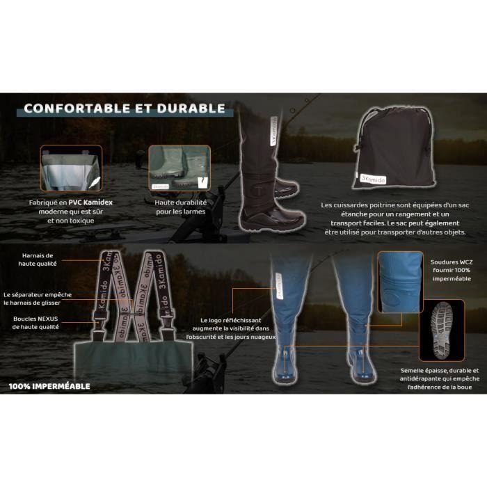 3Kamido Jeunesse Cuissardes De Pêche 40