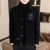 Men’s Thick Woolen Coat: Autumn/Winter Casual, Short, with Cotton Padding and Fleece Lining