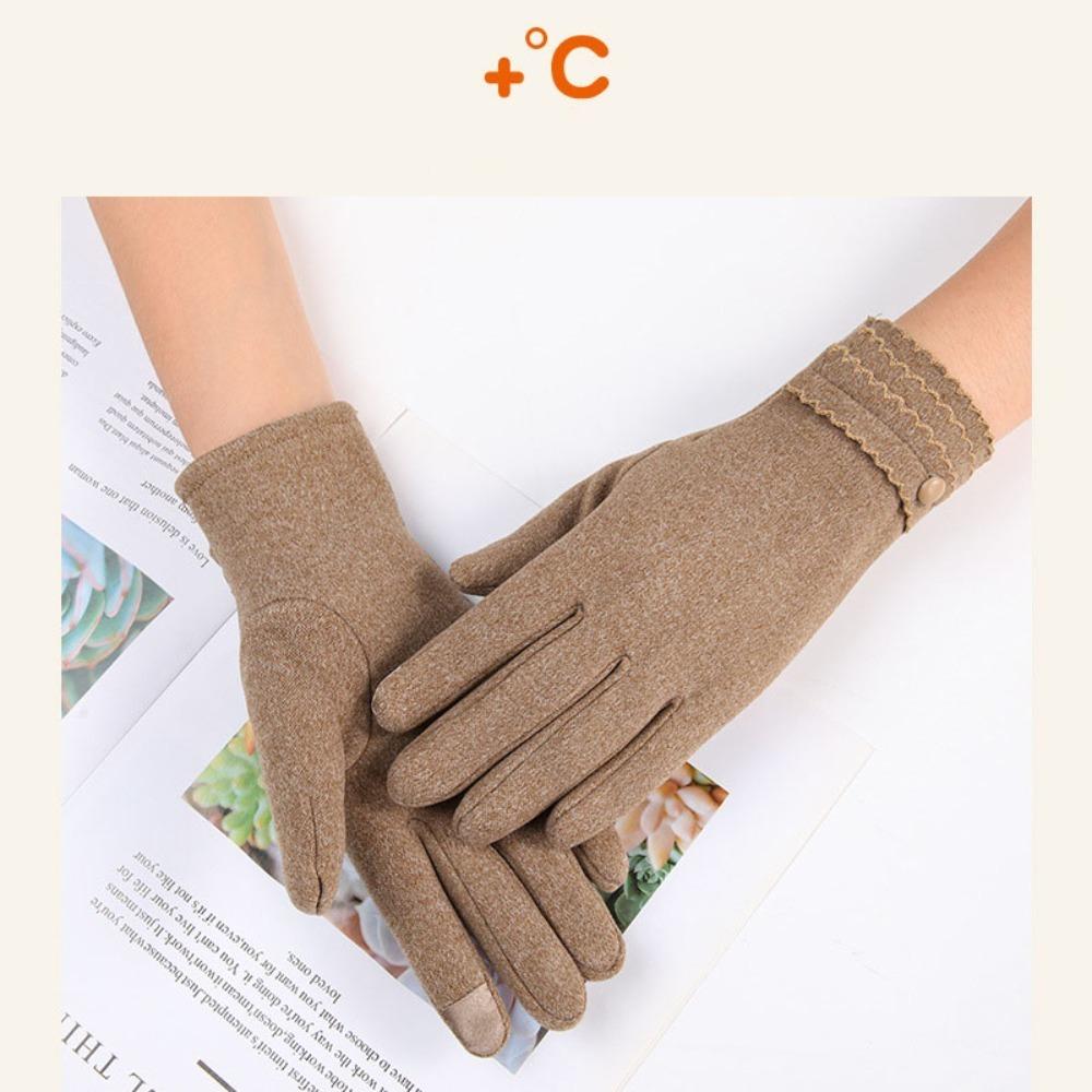 

Full Finger Winter Gloves Touchable Screen Driving Mittens Outdoor Sports 5