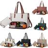 Sophisticated Pu Tote Bag With Inner Divider And Lunch Storage For Daily Commute