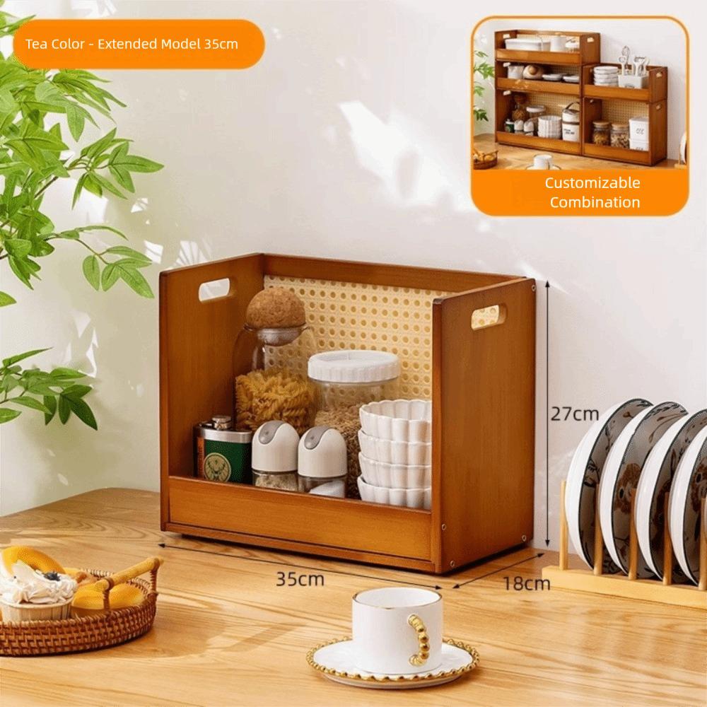 Large Capacity Desktop Storage Rack Stackable Countertop Rack New Dining Table Rack  Desktop Use